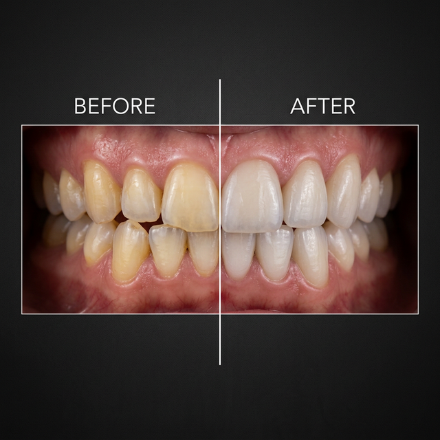 Antes y después - Diseño de Sonrisa Cerámica